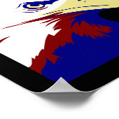 Red, White & Blue American Eagle Poster (Ecke)