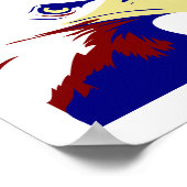 Red, White & Blue American Eagle Poster (Ecke)