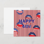 Red White Blue American Flag Mouth (Vorne/Hinten)