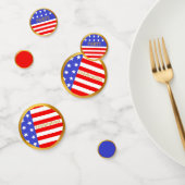 Red White Blue American Flag Table Confetti Konfetti (Gruppe)