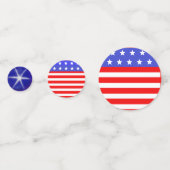Red White Blue American Flag Table Confetti Konfetti (Vorderseiten)