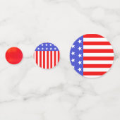 Red White Blue American Flag Table Confetti Konfetti (Rückseiten)
