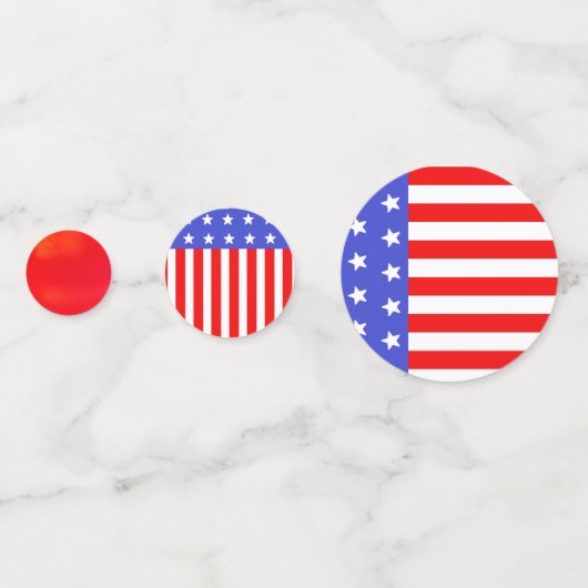 Red White Blue American Flag Table Confetti Konfetti (Rückseiten)