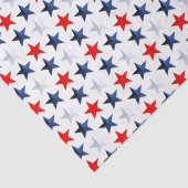 Red White & Blue Americana Stars Seidenpapier (Detail)