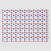 Red White & Blue Americana Stars Seidenpapier (Vorderseite)