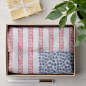 Red White Blue Americana Summer Frucht Muster Seidenpapier (Geschenk)