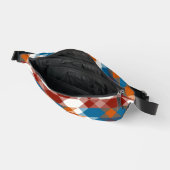 red white blue and orange geometric bauchtasche (Offen)