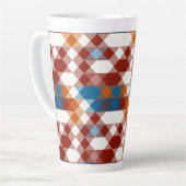red white blue and orange geometric milchtasse (Linke Ecke)