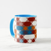 red white blue and orange geometric tasse (Vorderseite Links)