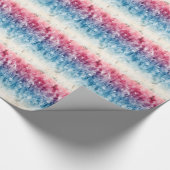 Red White Blue Artistic USA Patriotic Design Geschenkpapier (Ecke)