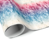 Red White Blue Artistic USA Patriotic Design Geschenkpapier (Rolleneckpunkt)