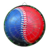 Red White & Blue Baseball Dartscheibe (vorne)