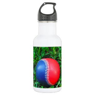 Red White & Blue Baseball Edelstahlflasche