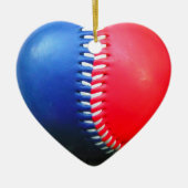 Red White & Blue Baseball Keramikornament (Vorne)