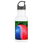 Red White & Blue Baseball Trinkflasche (Vorderseite)
