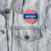 Red White Blue Black Independence Day JUNETEENTY Button (Beispiel)