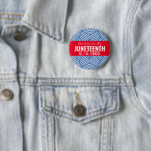 Red White Blue Black Independence Day JUNETEENTY Button (Beispiel)
