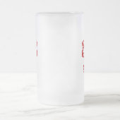 Red White Blue Blume Patriotic Design Mattglas Bierglas (Mittel)