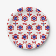Red White Blue Blume Patriotic Design