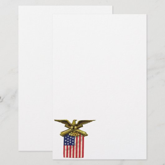 Red White & Blue Briefpapier (Vorne/Hinten)