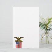 Red White & Blue Briefpapier (Stehend Vorderseite)