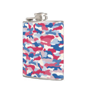 Red White & Blue Camouflage 6 oz. Flachmann (Links)