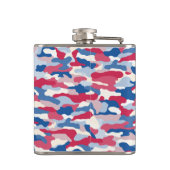 Red White & Blue Camouflage 6 oz. Flachmann (Rückseite)