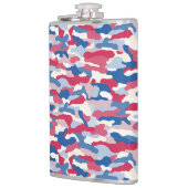 Red White & Blue Camouflage 8 oz. Flachmann (Links)