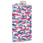 Red White & Blue Camouflage 8 oz. Flachmann (Rechts)