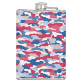 Red White & Blue Camouflage 8 oz. Flachmann (Rückseite)