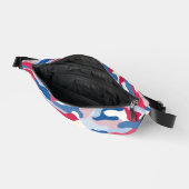 Red White & Blue Camouflage Bauchtasche (Offen)