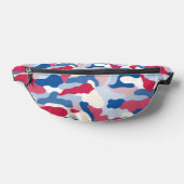 Red White & Blue Camouflage Bauchtasche (Ablage )
