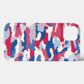 Red White & Blue Camouflage Case-Mate iPhone Hülle (Rückseite (Horizontal))