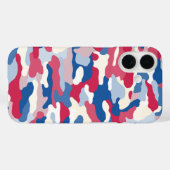 Red White & Blue Camouflage Case-Mate iPhone Hülle (Rückseite (Horizontal))