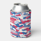 Red White & Blue Camouflage Dosenkühler (Kanne Vorderseite)