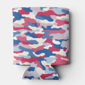 Red White & Blue Camouflage Dosenkühler (Rückseite)