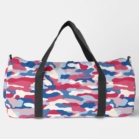 Red White & Blue Camouflage Duffle Bag (Vorderseite)