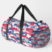 Red White & Blue Camouflage Duffle Bag (Rechte Ecke)
