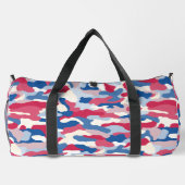 Red White & Blue Camouflage Duffle Bag (Rückseite)
