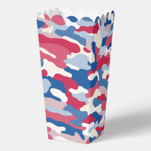 Red White & Blue Camouflage Geschenkschachtel