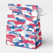 Red White & Blue Camouflage Geschenkschachtel (Rückseite)
