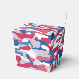 Red White & Blue Camouflage Geschenkschachtel