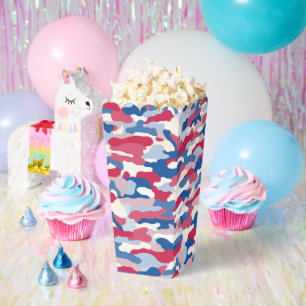 Red White & Blue Camouflage Geschenkschachtel