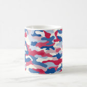 Red White & Blue Camouflage Kaffeetasse (Mittel)
