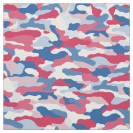 Red White & Blue Camouflage (kleiner Maßstab) Stoff