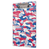 Red White & Blue Camouflage Klemmbrett (Links)