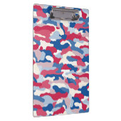 Red White & Blue Camouflage Klemmbrett (Rechts)
