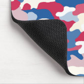 Red White & Blue Camouflage Mousepad (Ecke)