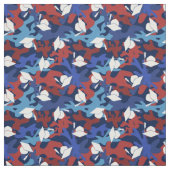Red White Blue Camouflage Pattern Abschluss Stoff (Muster)