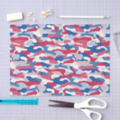 Red White & Blue Camouflage Seidenpapier (Handwerk)